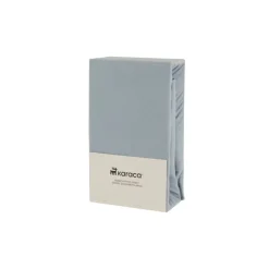 Karaca Home Jersey Spannbettlaken, 200x200+30cm, Blau