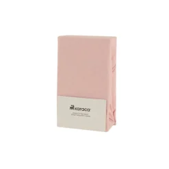 Karaca Home Jersey Spannbettlaken, 160x200+30cm, Dusty Pink