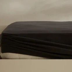 Karaca Home Jersey Spannbettlaken, 100x200+30 cm, Anthrazit