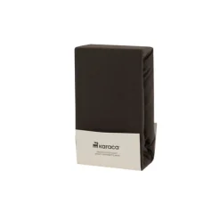 Karaca Home Jersey Spannbettlaken, 100x200+30 cm, Anthrazit