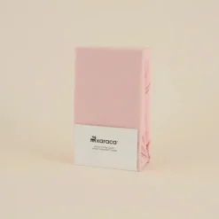 Karaca Home Jersey Spannbetttuch, 100x200+30cm, Altrosa