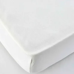 Karaca Home Jersey Spannbetlaken weiß 90x200 cm + 30 cm Öko-Tex zertifiziert