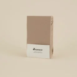 Karaca Home Jerseystretch Spannbettlaken, 200x200+30cm, Beige