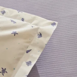 Karaca Home Joy Coastal 100% Baumwolle Doppelbettdecken-Set - Lila