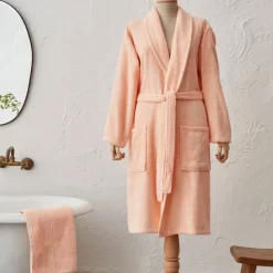 Karaca Home Judi 100% Baumwolle Bademantel Set L/XL Blush