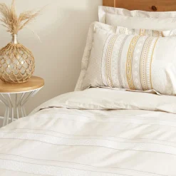 Karaca Home Keira 100% Baumwolle Bettwäsche-Set Beige