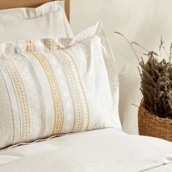 Karaca Home Keira 100% Baumwolle Bettwäsche-Set Beige