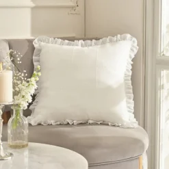 Karaca Home Lalisa Gefülltes Kissen 45X45 cm Weiß