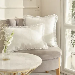 Karaca Home Lalisa Gefülltes Kissen 45X45 cm Weiß