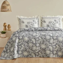 Karaca Home Lehm Doppelbettdecke Set Indigo