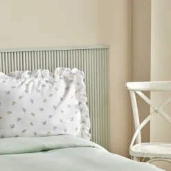 Karaca Home Lidya, 100% Baumwolle Doppelbett Tagesdecke Set, Grün