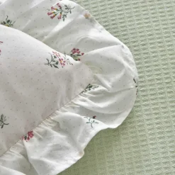 Karaca Home Lidya, 100% Baumwolle Doppelbett Tagesdecke Set, Grün