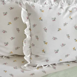 Karaca Home Lidya, 100% Baumwolle Doppelbett Tagesdecke Set, Grün