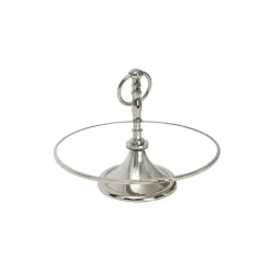 Karaca Home Line Dekorative Silber Tortenständer 25 cm