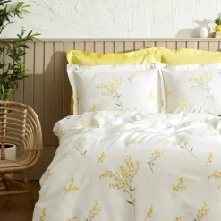 Karaca Home Loretta Gelb 100% Baumwolle Doppel Bettbezug Set