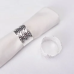 Karaca Home Marcello 2er-Pack Silber Serviettenring