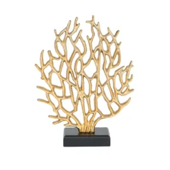 Karaca Home Moroccan Koralle Baum Trinket Gold 22 x 6,5 x 29 cm