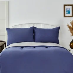 Karaca Home Navy&Hellgrau Doppel Bettbezug Set (200 x 200 cm)