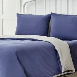 Karaca Home Navy&Hellgrau Doppel Bettbezug Set (200 x 200 cm)