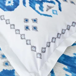 Karaca Home Neos Blau 100% Baumwolle Einzelbettdecke Set