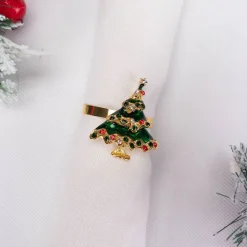 Karaca Home Neujahr Baum 2 Stück Serviettenring