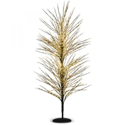 Karaca Home New Year Shimmer Dekorative LED-Weihnachtsbaum Schwarz 180 cm