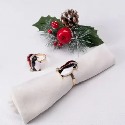 Karaca Home Pinguin 2 Stück Serviettenring