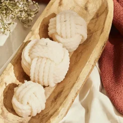 Karaca Home Rope Kerze, 5 cm, Creme