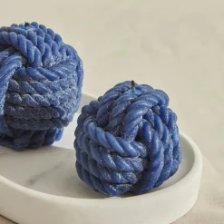 Karaca Home Rope Kerze 6 cm, Marineblau