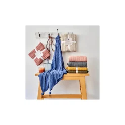 Karaca Home Rose Kabelgestrickter Pompom Leichter Bettbezug