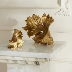 Karaca Home Rumble Fish Figur Gold 15x15 cm