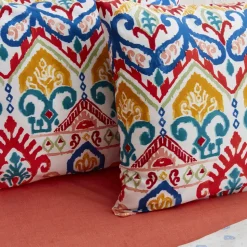 Karaca Home Sarah anderson lionel einzel bettbezug set blau