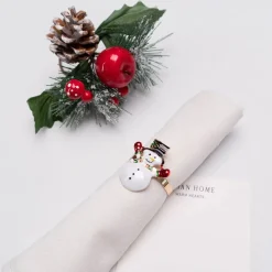 Karaca Home Schneemann 2 Stück Serviettenring