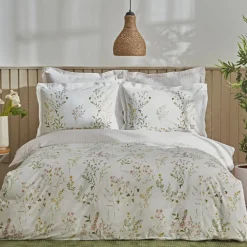 Karaca Home Sera 100% Baumwolle Doppelbett Bettwäsche Set Grün