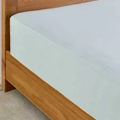 Karaca Home Spannbettlaken Light Blue 90x200 cm + 30 cm Öko-Tex Zertifiziert