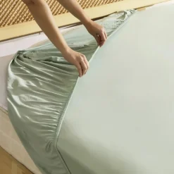 Karaca Home Spannbettlaken Doppelbett Mint aus 100 % Baumwolljersey