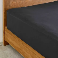 Karaca Home Spannbettlaken Anthracite 100x200 cm + 30 cm Öko-Tex Zertifiziert