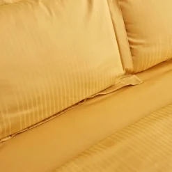 Karaca Home Uniq 100% Baumwolle Double Sateen Bettbezug Senf