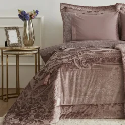 Karaca Home Valeria Queen 8-teiliges Geschenkset für Paare Altrosa