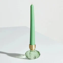 Karaca Home Vicki Kerzenhalter Glas Grün 6x9 cm