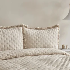 Karaca Home Viona Doppelbett-Bettüberwurf-Set Beige