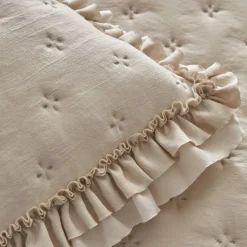 Karaca Home Viona Doppelbett-Bettüberwurf-Set Beige