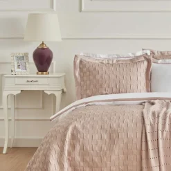 Karaca Home White Collection Braut Carina 80 Fäden 100% Baumwolle 8-teiliges Hochzeitsset Puder