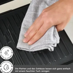 Karaca Inox Toastmate Grill 6 Scheiben Kapazität Zeit einstellbar Gusseisen Platte Grill und Toaster 2000W