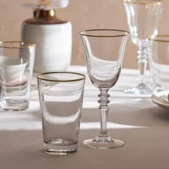 Karaca Jamie Goldrand 24 Teile für 12 Personen Tassenset