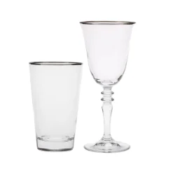 Karaca Jamie Platinum Rim 24 Teile Glas-Set