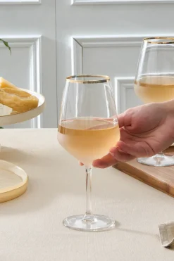 Karaca Jasmine 490 ml 3-teiliges Kelchglas-Set