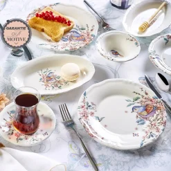 Karaca Josetta Frühstücksset und Servierschalen, 26 Teilig