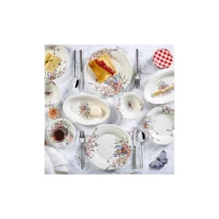 Karaca Josetta Frühstücksset und Servierschalen, 26 Teilig