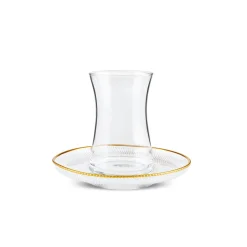 Karaca Juliet Gold Rand 6-Personen-Tee-Set